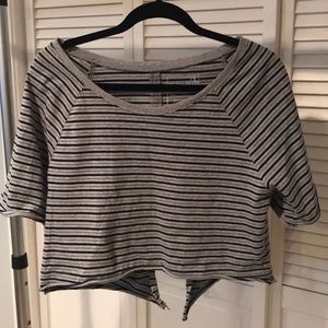 Free People Crop Top with Open Back